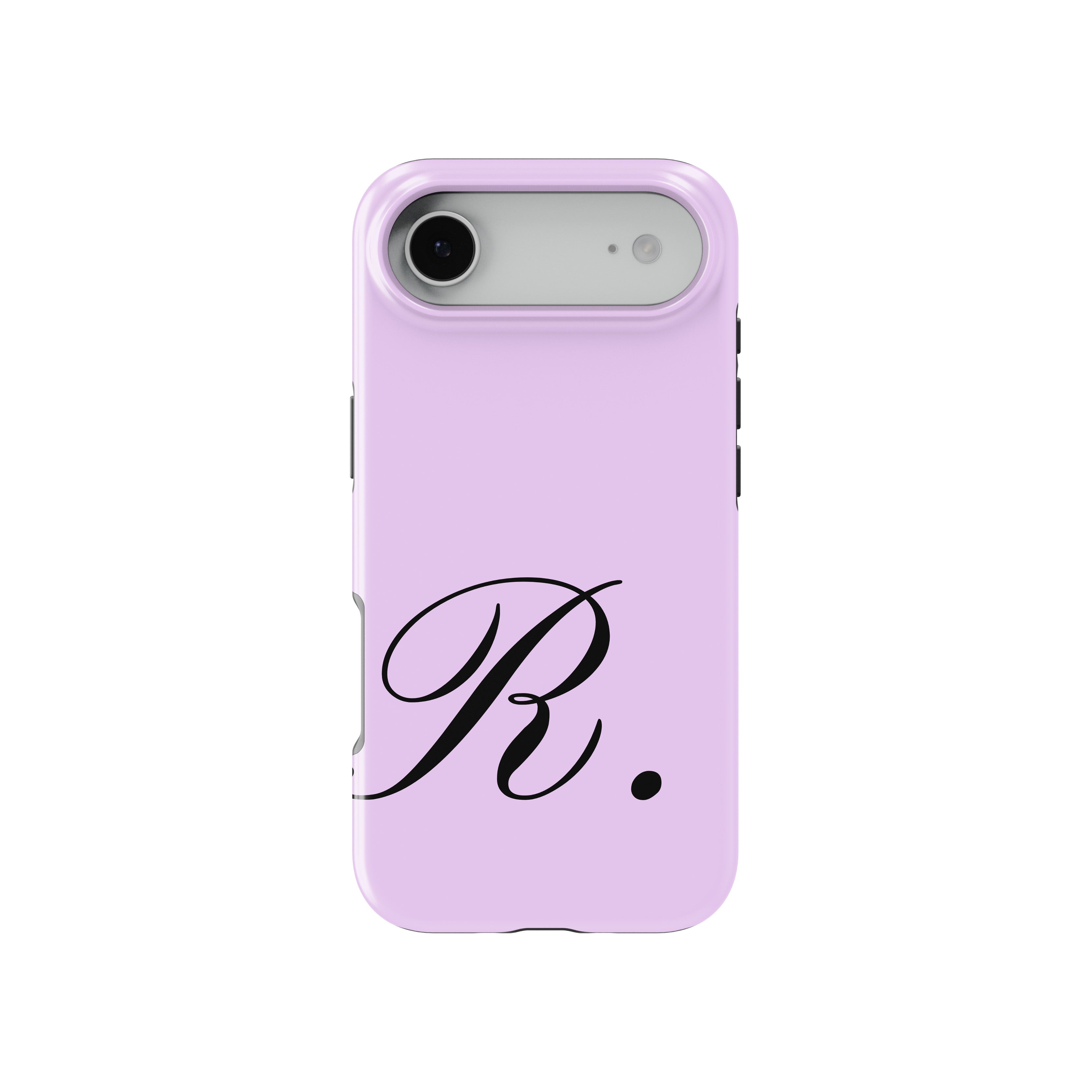 R Lavender Initial Baskılı Telefon Kılıfı