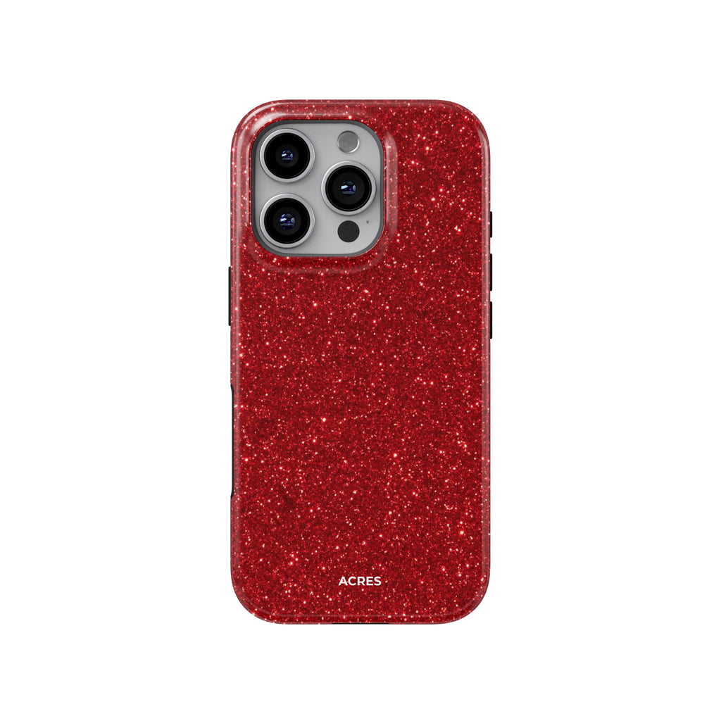 Red Glitters Baskılı Telefon Kılıfı