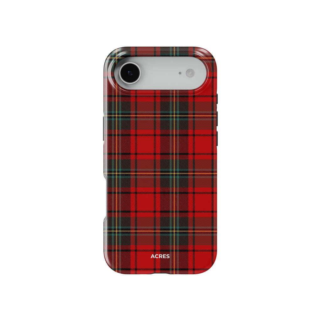 Red&Green Checkers Baskılı Telefon Kılıfı
