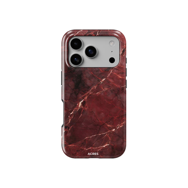 Red Marble Baskılı Telefon Kılıfı