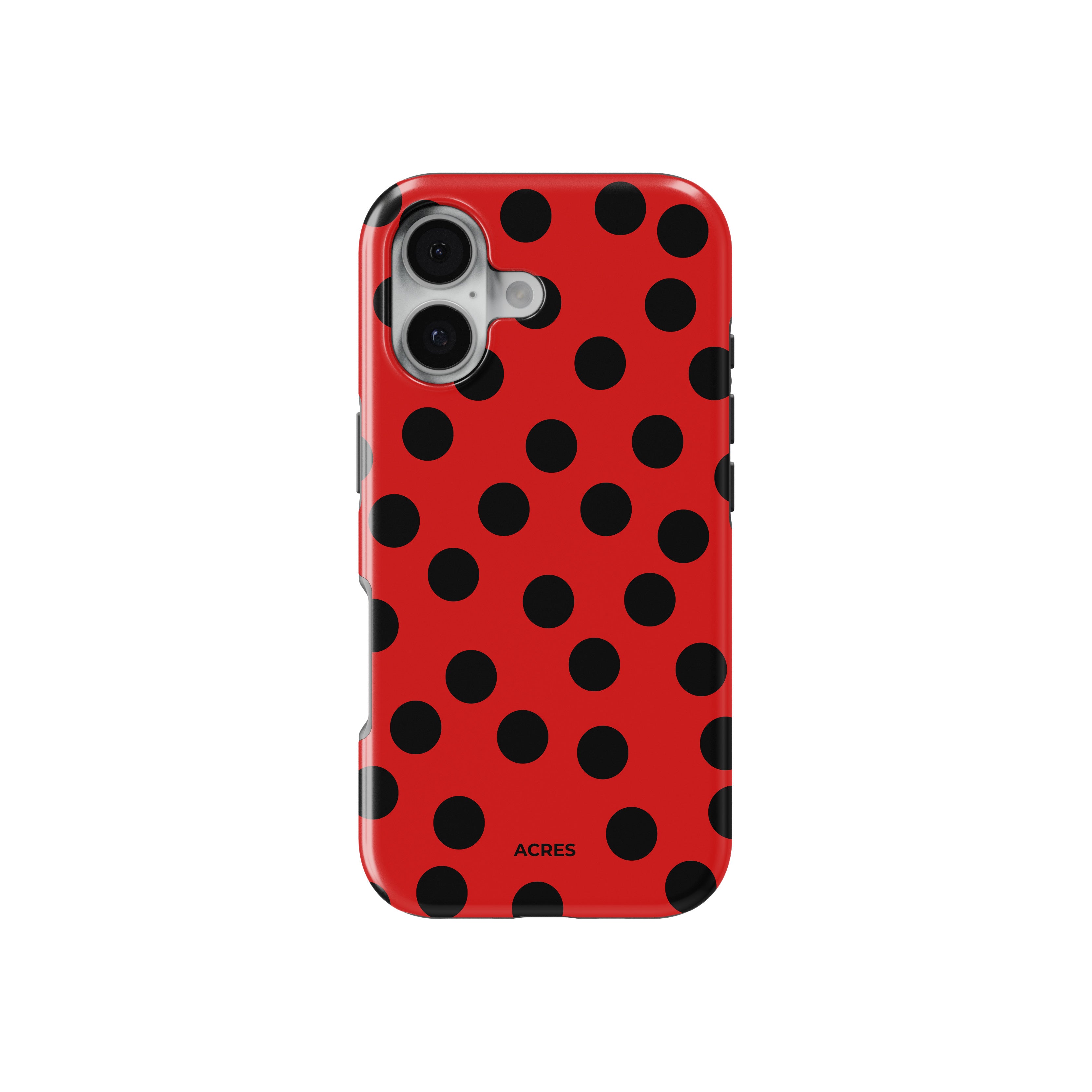 Red&Black Polka Baskılı Telefon Kılıfı