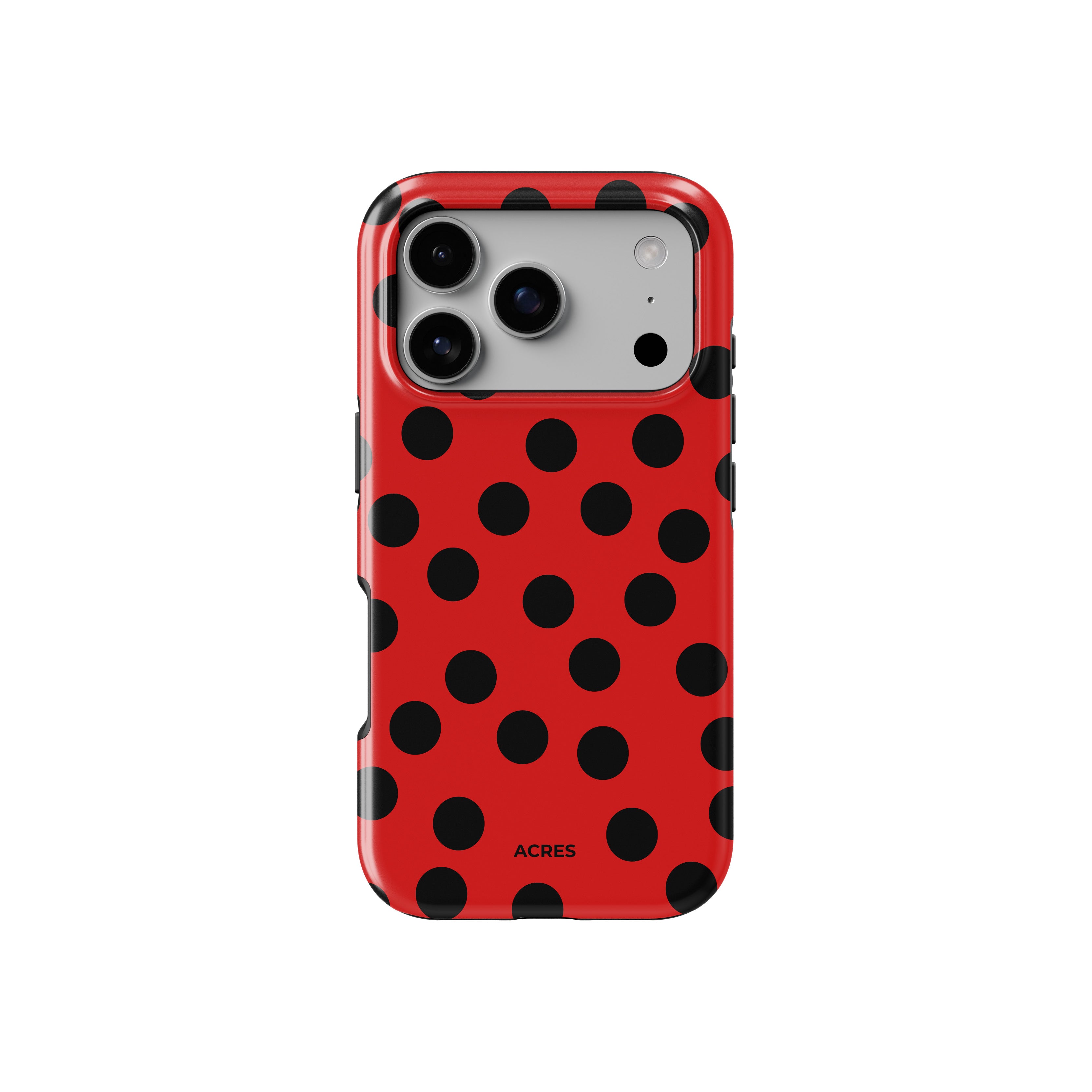 Red&Black Polka Baskılı Telefon Kılıfı
