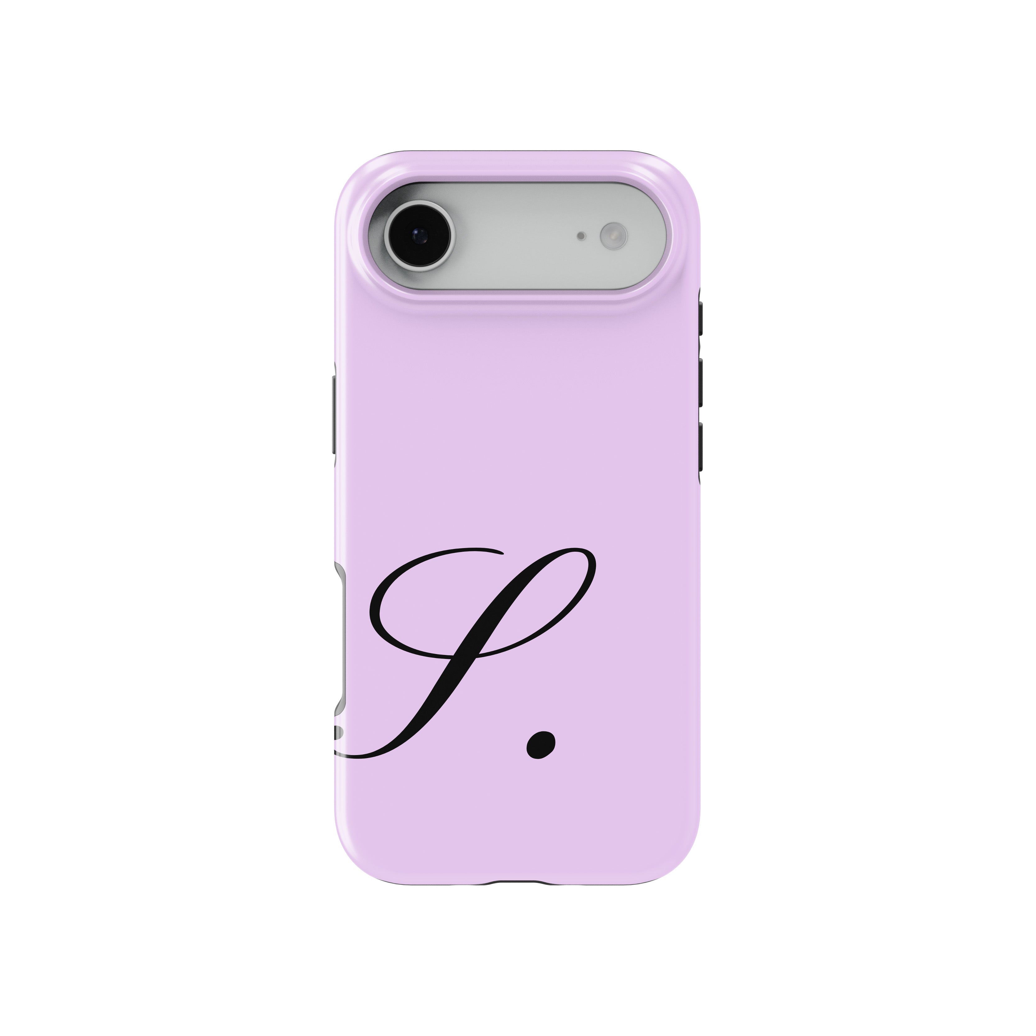 S Lavender Initial Baskılı Telefon Kılıfı