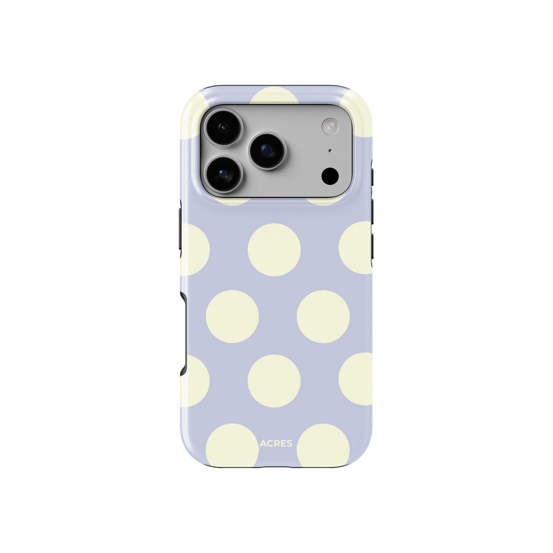 Soft Lilac Maxi Polka Baskılı Telefon Kılıfı