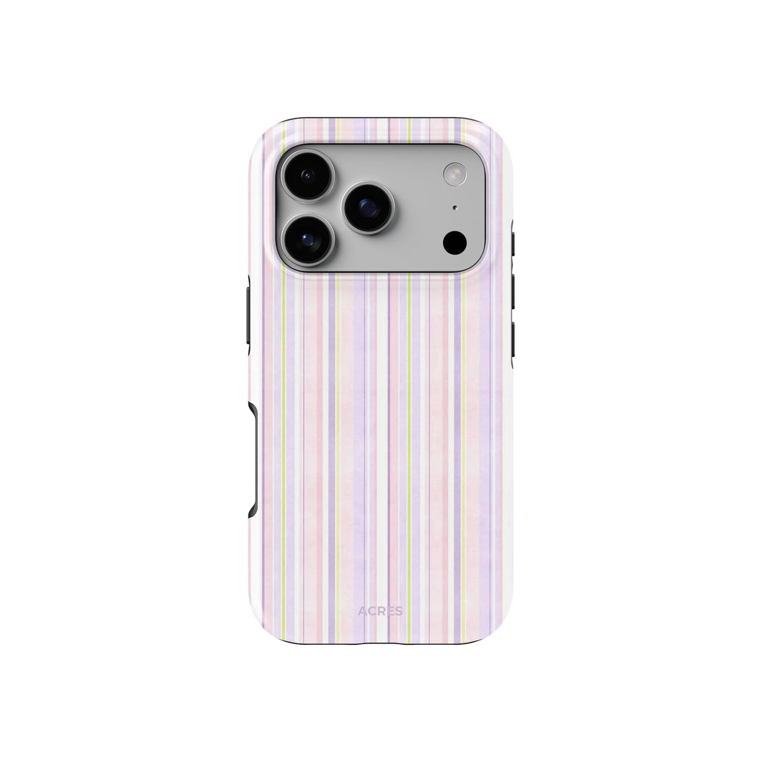 Soft Lilac Stripes Baskılı Telefon Kılıfı