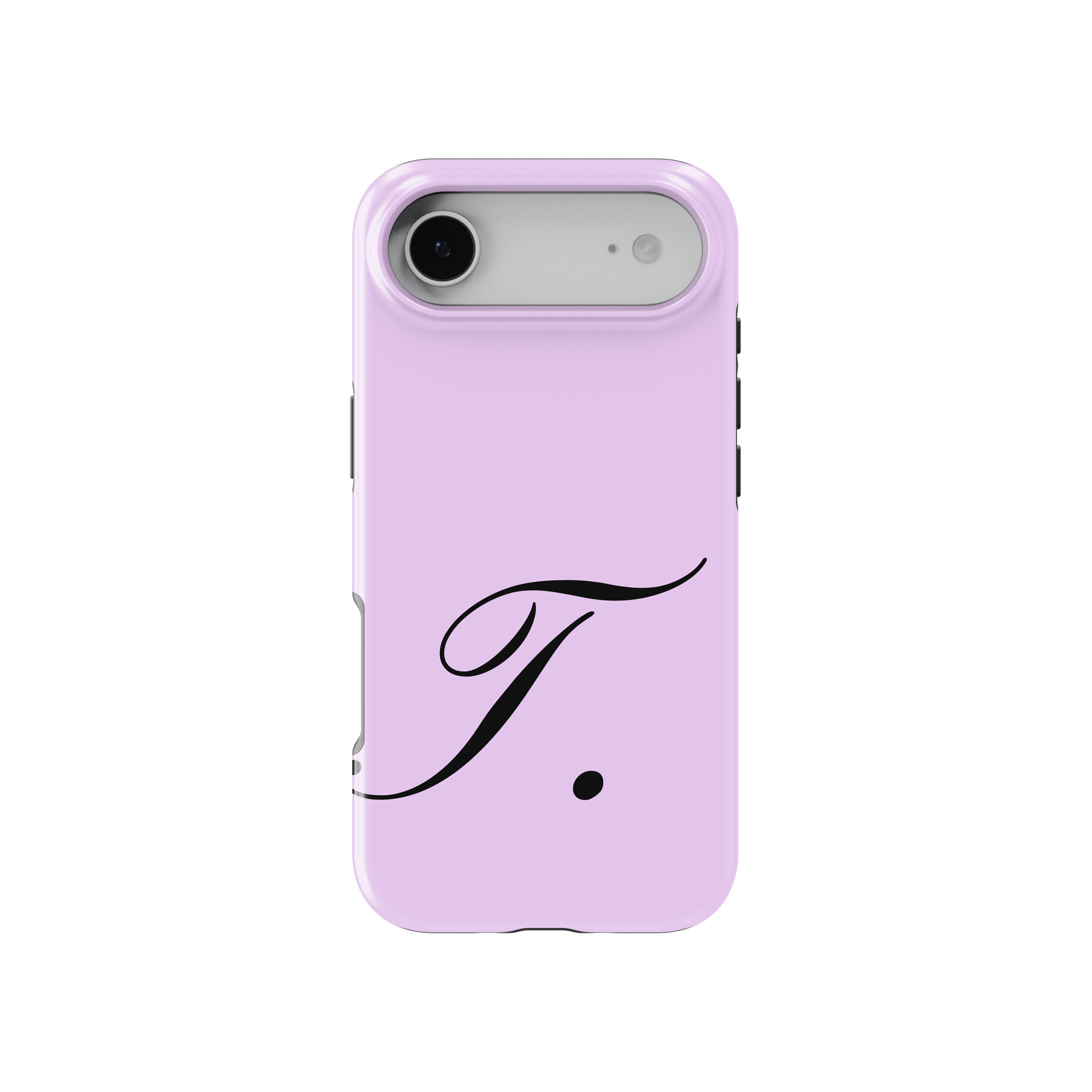 T Lavender Initial Baskılı Telefon Kılıfı