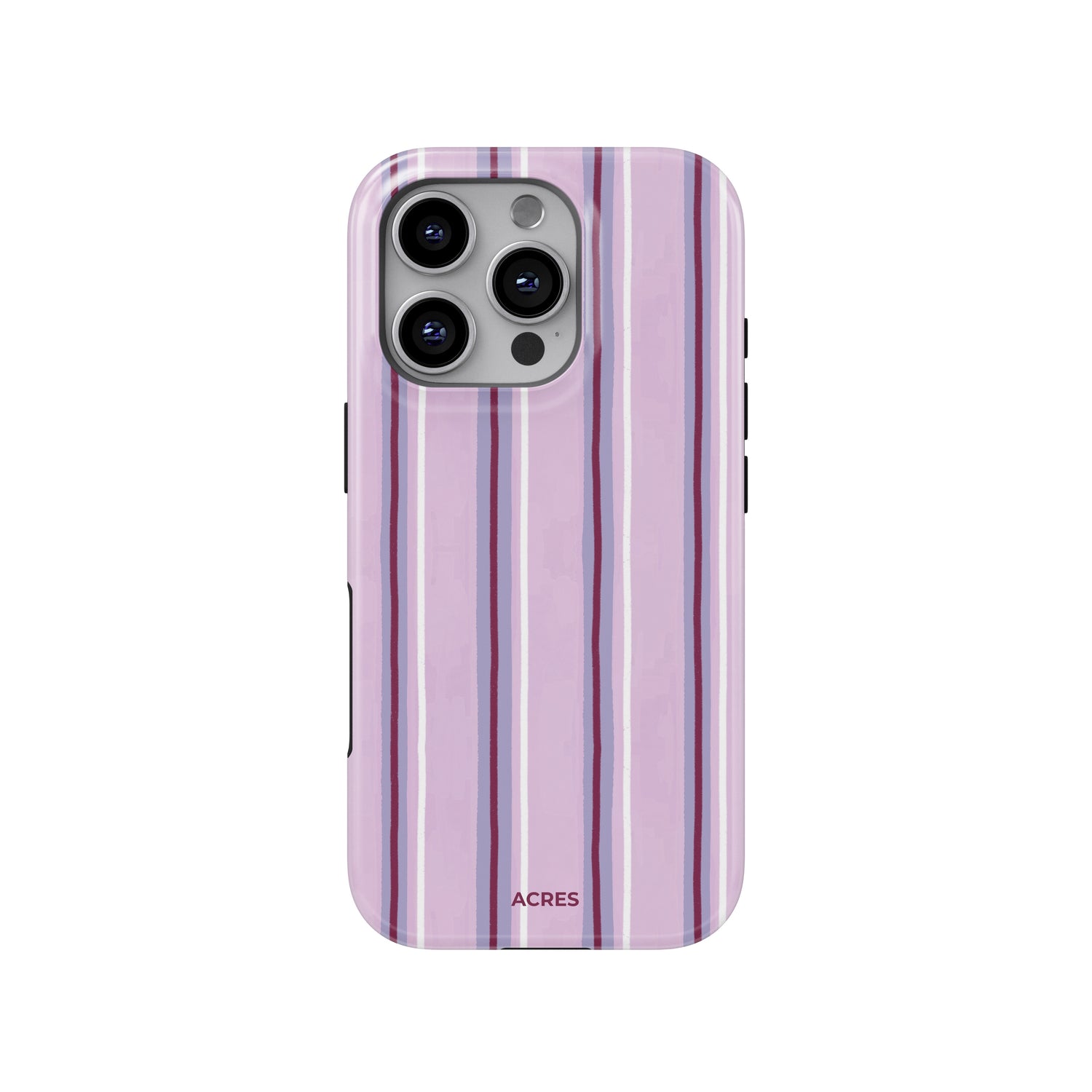 Wide Purple Stripes Baskılı Telefon Kılıfı