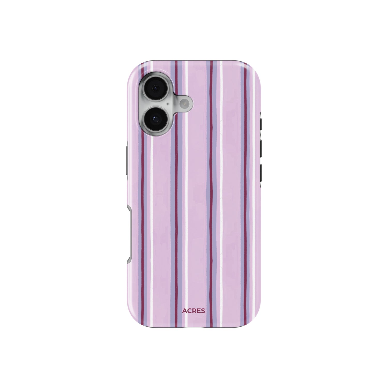 Wide Purple Stripes Baskılı Telefon Kılıfı