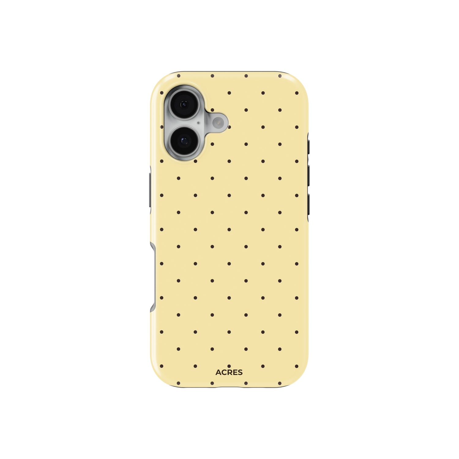 Yellow Mini Polka Baskılı Telefon Kılıfı