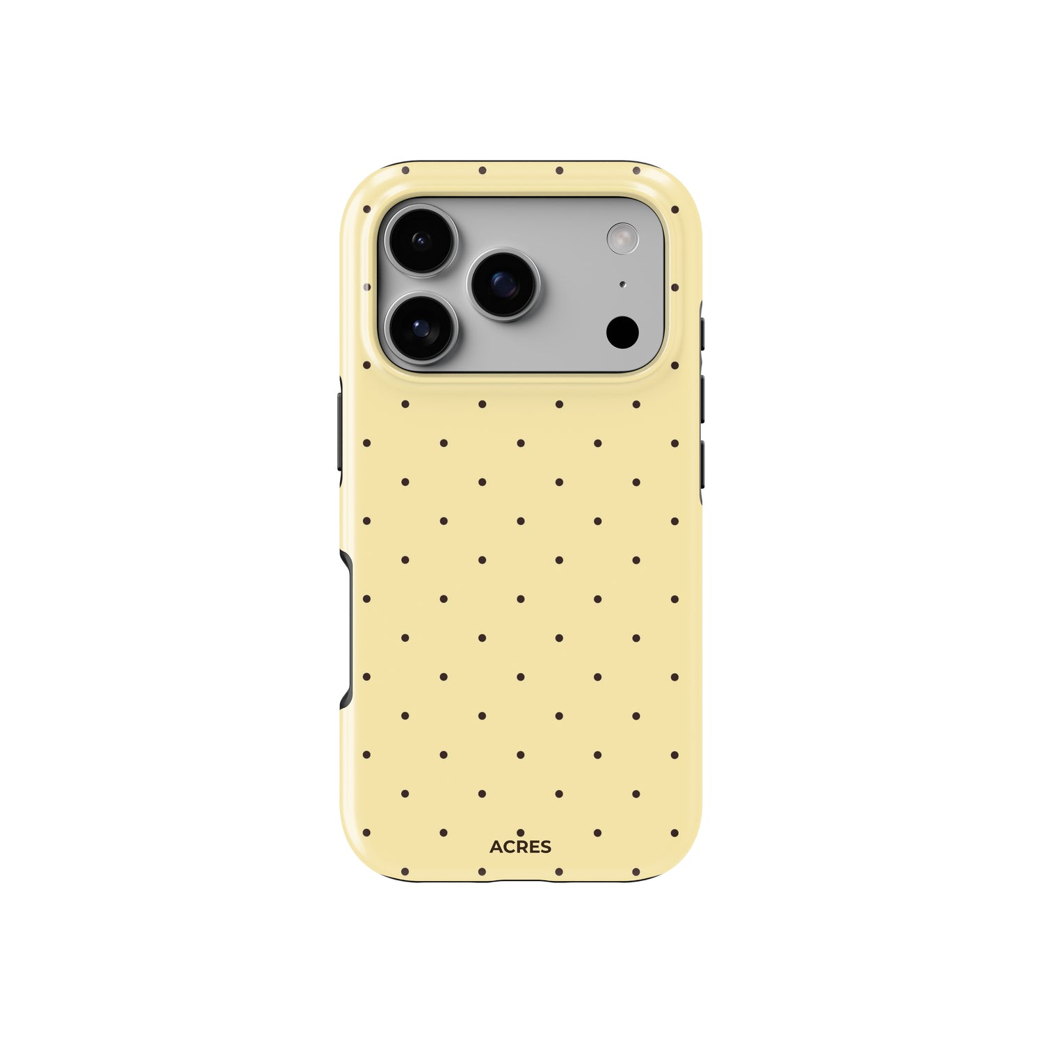 Yellow Mini Polka Baskılı Telefon Kılıfı
