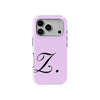 Z Lavender Initial Baskılı Telefon Kılıfı